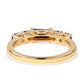 Goldplattierter Silberring mit schwarzem Spinell
