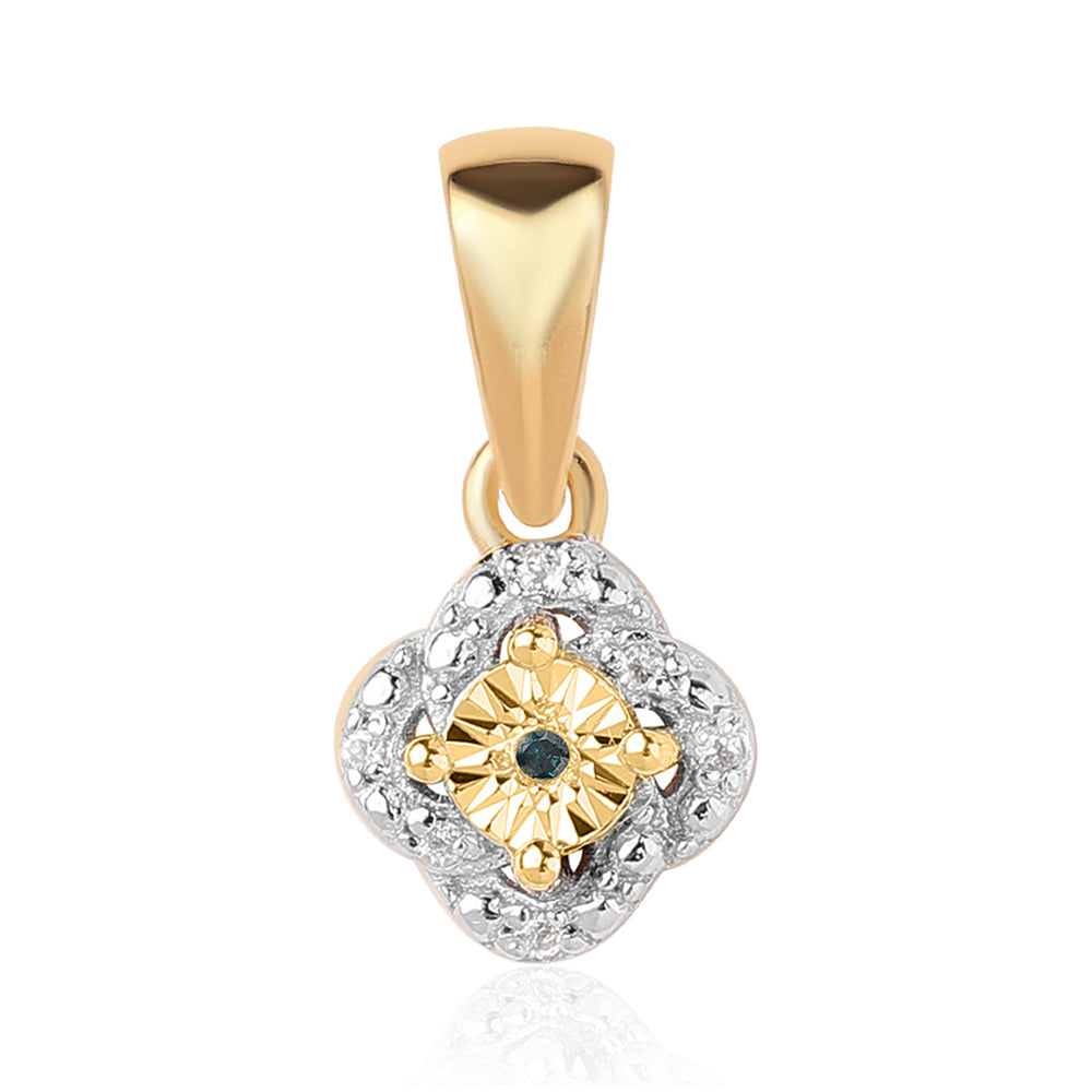 schmuckgarnitur aus Goldplattierte Silber mit blauem Diamant und weißem Topas 8 
