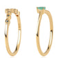 schmuckgarnitur aus Goldplattierte Silber mit blauem Diamant und brasilianischem Smaragd