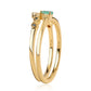 schmuckgarnitur aus Goldplattierte Silber mit blauem Diamant und brasilianischem Smaragd