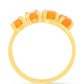 Goldplattierter Silberring mit Feueropal