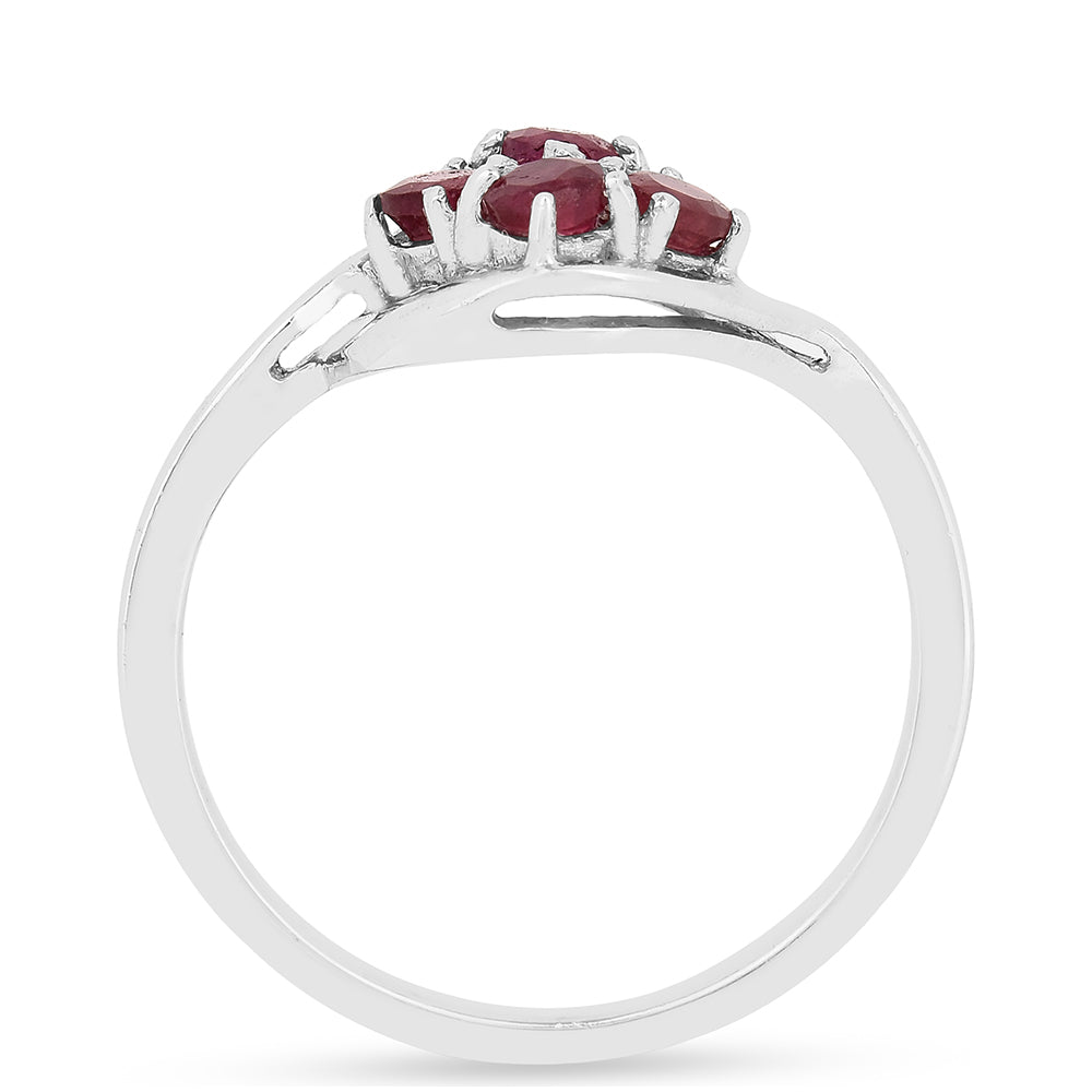 Silberring mit Thai Rubin 3 