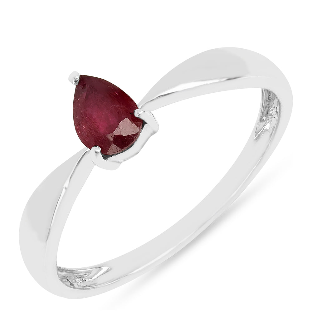 Silberring mit Thai Rubin 1 