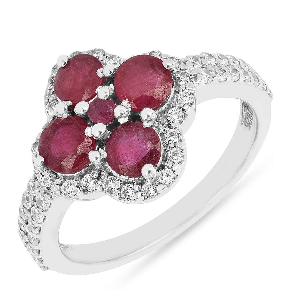 Silberring mit Thai Rubin 1 