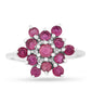 Silberring mit Thai Rubin