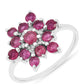 Silberring mit Thai Rubin