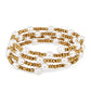 Goldplattiertes Silberarmband mit Cremefarbener Süßwasserperle