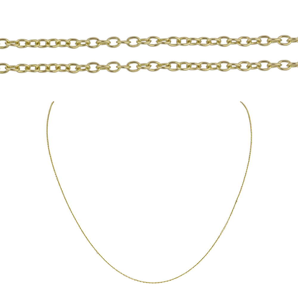 Goldplattierte Silberhalskette