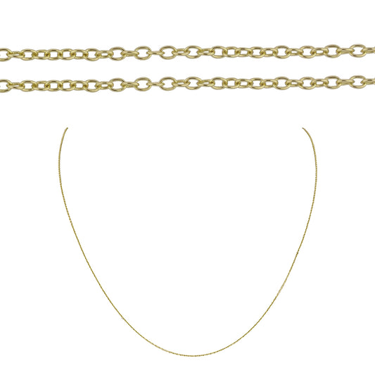 Goldplattierte Silberhalskette