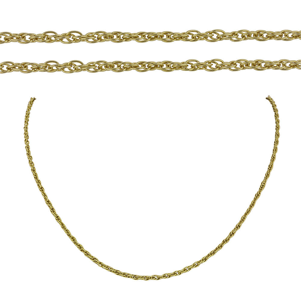 Goldplattierte Silberhalskette 1 
