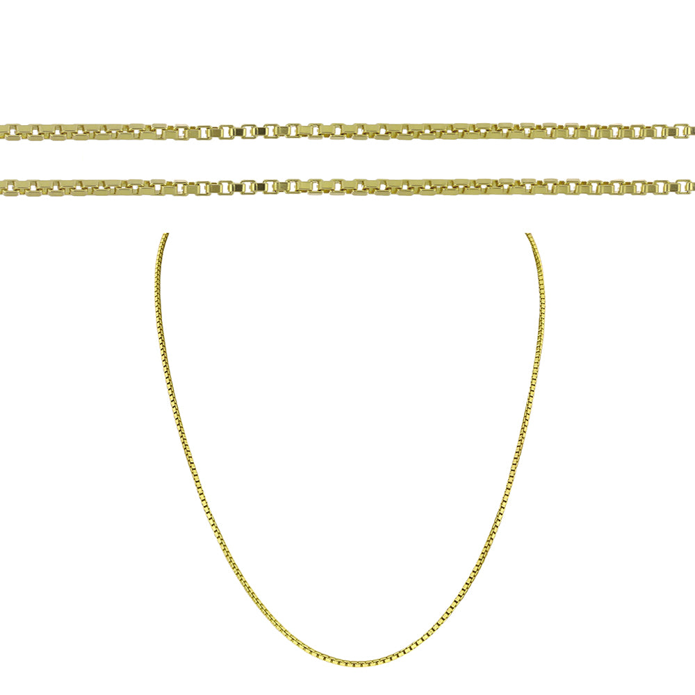 Goldplattierte Silberhalskette
