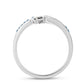 Silberring mit blauem Diamant