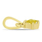 Goldplattierte Silberhalskette mit gelbem Diamant