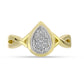 schmuckgarnitur aus Goldplattierte Silber mit weißem Diamant