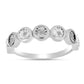 Silberring mit weißem Diamant