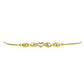 Goldplattiertes Silberarmband mit weißem Diamant