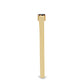 Goldplattierter Silberring mit blauem Diamant