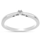 Silberring mit weißem Diamant