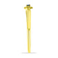 Goldplattierter Silberring mit blauem Diamant