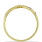 Goldplattierter Silberring mit blauem Diamant