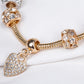 Armband aus goldplattiertesr Legierung mit weißem Emporia® Kristall