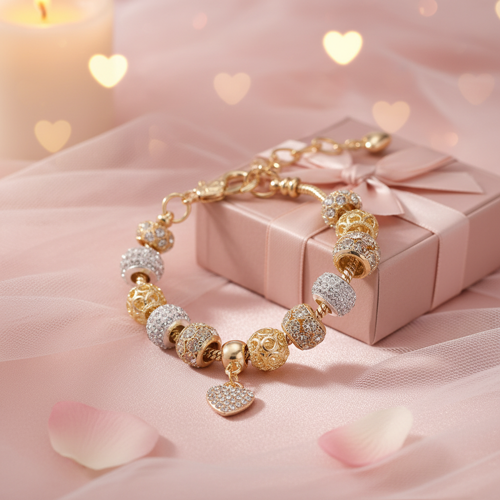 Kristallarmband als Geschenk zum Valentinstag – Bei Bestellungen über 50 €