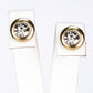 Schmuckgarnitur aus aus goldplattierter Legierung mit Glasperle und weißem Emporia® Kristall