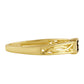 Goldplattierter Silberring mit blauem Diamant
