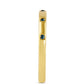 Goldplattierter Silberring mit blauem Diamant