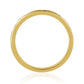 Goldplattierter Silberring mit blauem Diamant