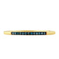 Goldplattierter Silberring mit blauem Diamant