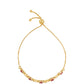 Goldplattiertes Silberarmband mit Thai Rubin
