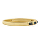 Goldplattierter Silberring mit blauem Diamant
