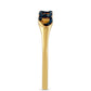 Goldplattierter Silberring mit blauem Diamant