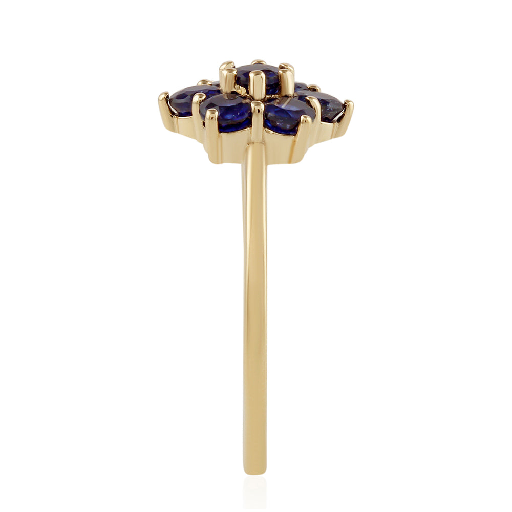 Goldring mit Thai Saphir