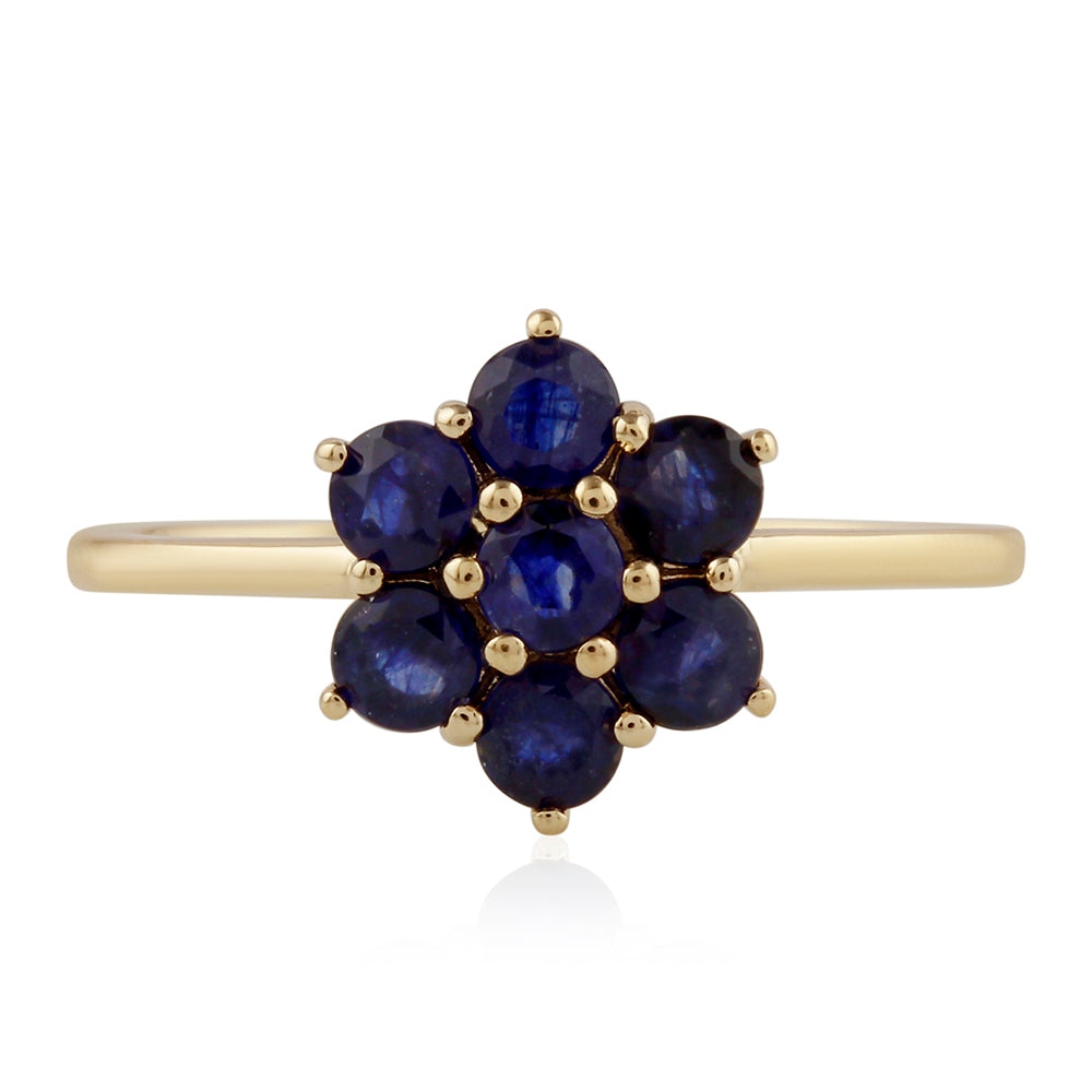 Goldring mit Thai Saphir