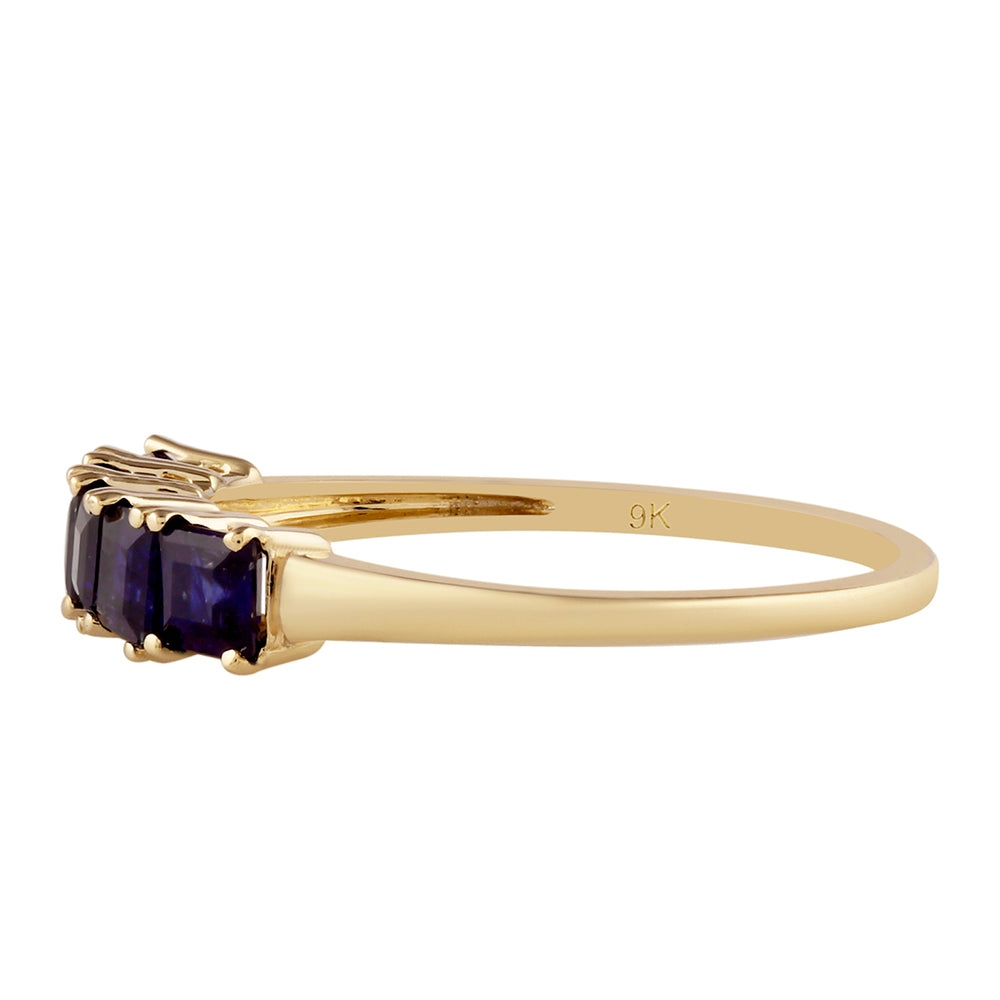 Goldring mit Thai Saphir