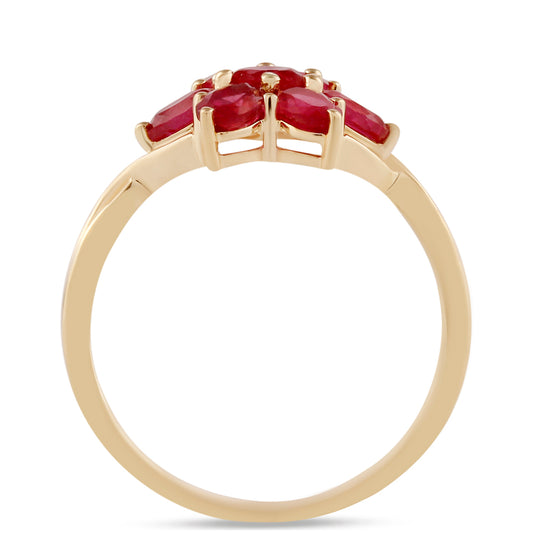 Goldring mit Rubin aus Madagaskar