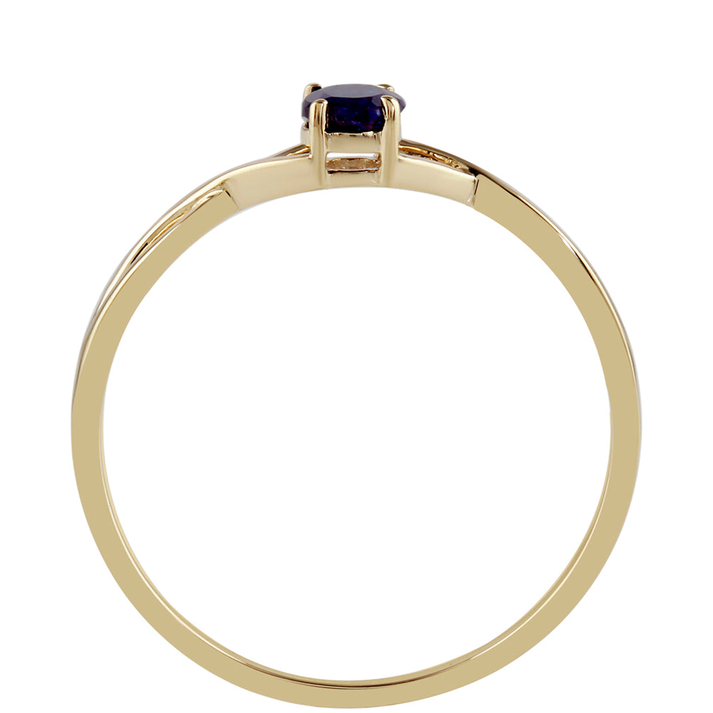 Goldring mit Thai Saphir 3 