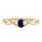 Goldring mit Thai Saphir