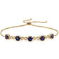 Goldarmband mit Thai Saphir