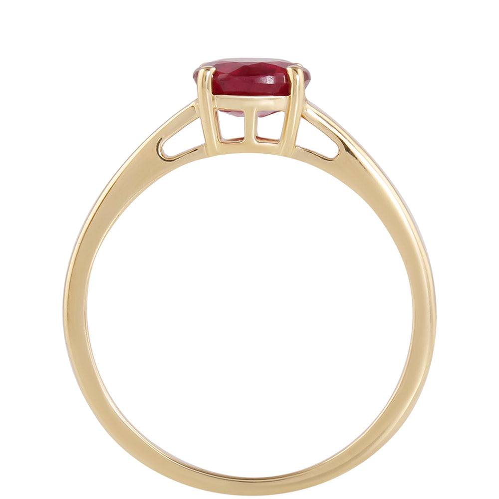 Goldring mit Rubin aus Madagaskar 2 