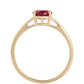 Goldring mit Rubin aus Madagaskar