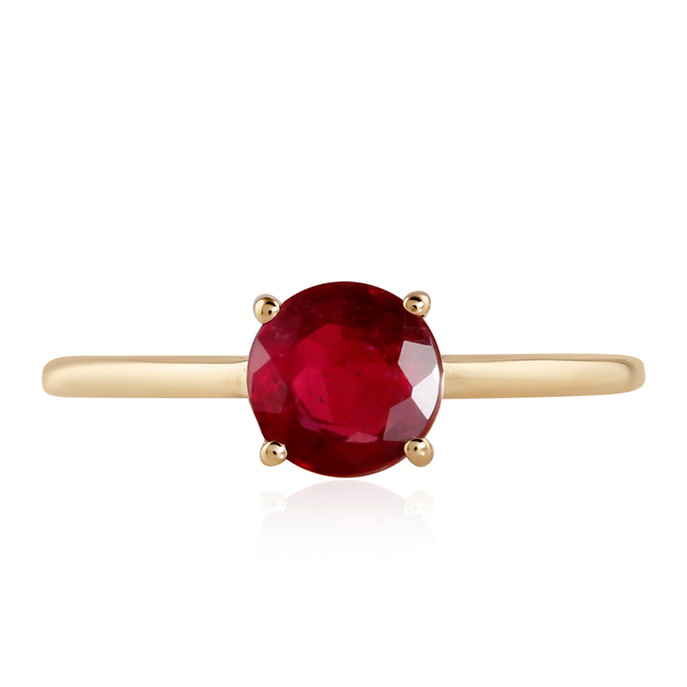 Goldring mit Rubin aus Madagaskar