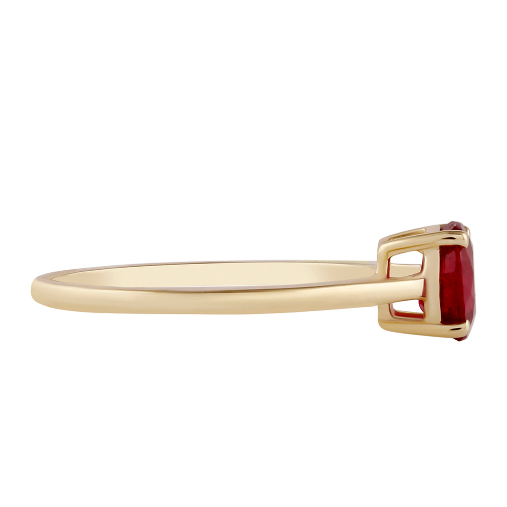 Goldring mit Rubin aus Madagaskar
