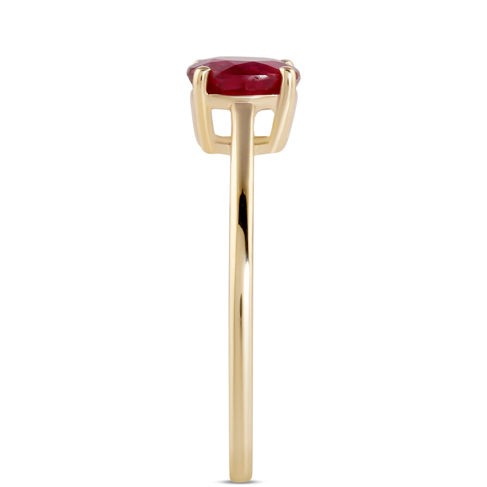 Goldring mit Rubin aus Madagaskar