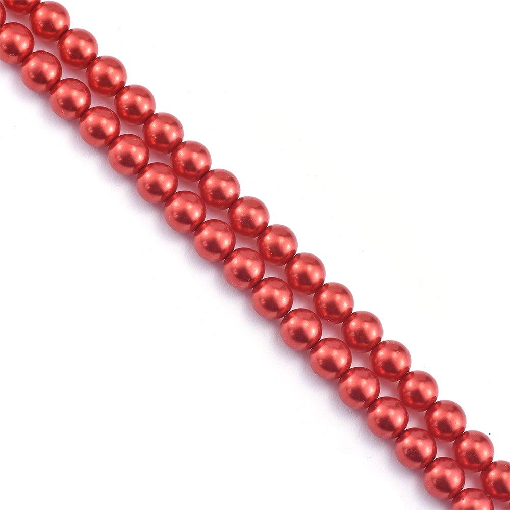 Goldplattiertes Silberarmband mit roter Süßwasserperle 3 