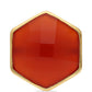 Goldplattierter Silberring mit rotem Onyx