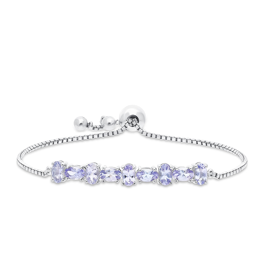 Silberarmband mit Tansanit 1 