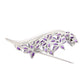 Silberbrosche mit marokkanischem Amethyst